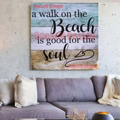 Walk beach soul diamond painting full square diamond embroidery 5d diamond mosaic sale decor for home livingtoom wall sticker