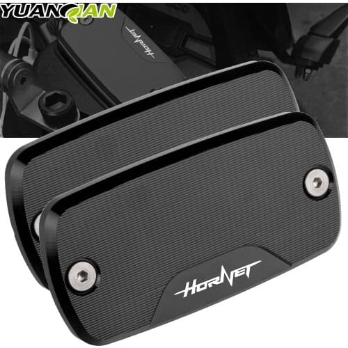 Motorcycle CNC Aluminum Front Brake Reservoir Fluid Tank Cover Oil Cup Cap Protector for Honda Hornet 900 Hornet 600 CB600F