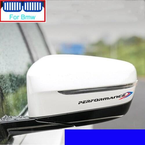 2pcs Car M Performance Rearview Mirror Bumper Sticker For Bmw X1 X3 F25 X5 F15 F20 F30 F10 F11 G01 X4 G02 F26 X2 Z4 X6 E53 X7