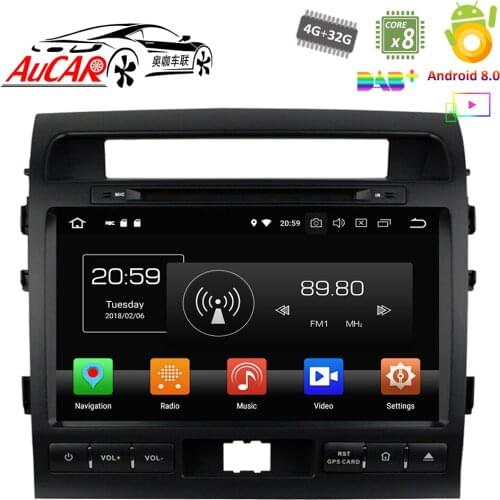 Android Car DVD Player for Toyota Land Cruiser 2007 - 2015 GPS Multimedia HD Bluetooth Radio WIFI 4G AUX touch screen 2 din