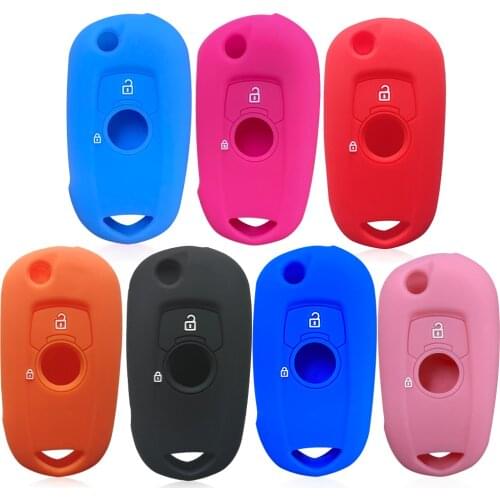 Key Cover Case For Opel Vauxhall Astra K Corsa E 2015 2016 2017 2018 2019 Silica Gel Flip Key Cover Cap Holder Shell Protector