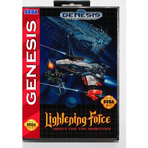 Lightening Force Boxed Version 16bit MD Game Card For Sega MegaDrive Sega Genesis System