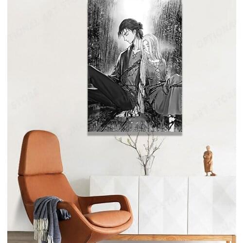 Anime Eren Jaeger Attack On Titan Poster Pictures Home Decor Living Room Bedroom Art Painting