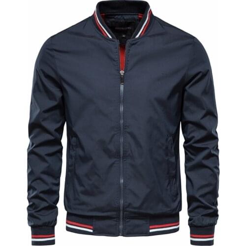 AIOPESON Solid Color Jacket Men Casual Streetwear Long Sleeve Slim Fit Mens Jackets New Autumn Vogue High Quality Jackets Male