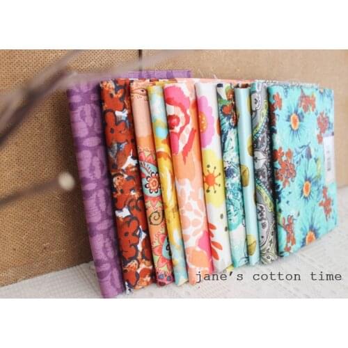 Patchwork cotton bundle 10pcs/set design set quilting cloth 45cm*53cm/pcs tilda fat quarter Free shipping+free gift