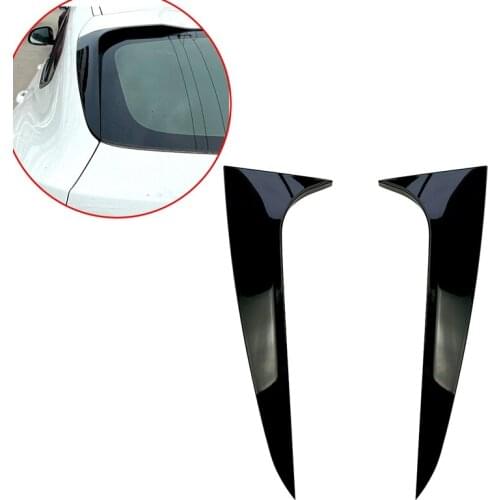 For-BMW X4 G02 2019-2020 Rear Side Wing Roof Spoiler Stickers Trim Cover Gloss Black