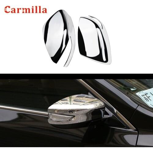 2Pcs/set ABS Chrome Car Side Rear View Rearview Mirror Cover Trim Sticker for Nissan Altima Teana Facelift 2014-2018 Accessories
