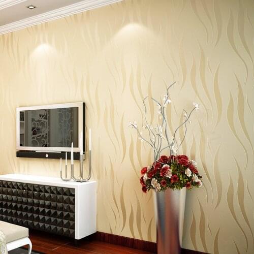 New 3D three-dimensional curve strip non-woven wallpaper Water ripple wallpaper TV background wall paper european decor