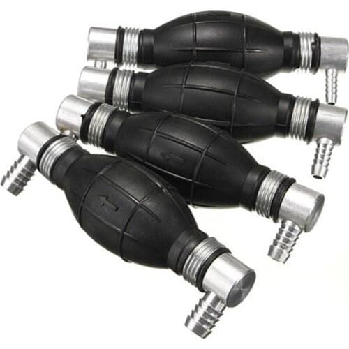 Brand New Fuel Primer Hand Pump Petrol Diesel Inline Filter Black Rubber Suitable For Carburettor And Low Pressure Fuel Systems