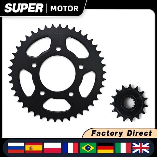 A Set Motorcycle Front and Rear Sprocket Chain For HONDA CB400 1992-1998 CB 1992 1993 1994 1995 1996 1997 1998 400 Accessories