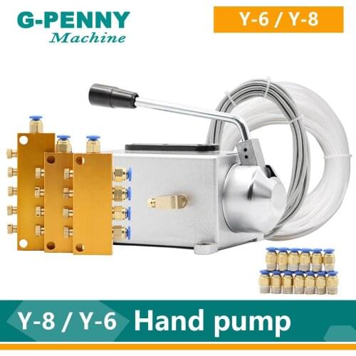 CNC Manual oil pump Hand pressure pump Y-8 (0.5L) Y-6 (0.35L) hand pump / manual lubrication pump for CNC Engraving machine