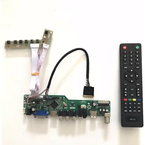 T.V56.03 Universal VGA AV Audio USB TV LCD Controller Board for 11.6 inch 1366x768 B116XW03 40 pin LED Monitor repair DIY