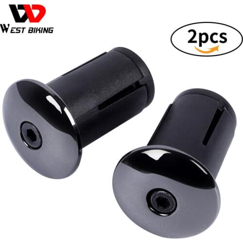WEST BIKING Handlebar Caps MTB Road Bicycle Handlebar End Plugs Ultralight Handle Grip Bar End Stoppers Bike Accessories 1 Pair