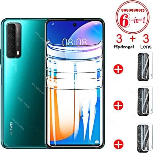 Front Back Hydrogel Film for Huawei P Smart 2021 Screen Protector for Huawei Psmart Huavei P40 Pro Plus Lite Camera Lens Glass