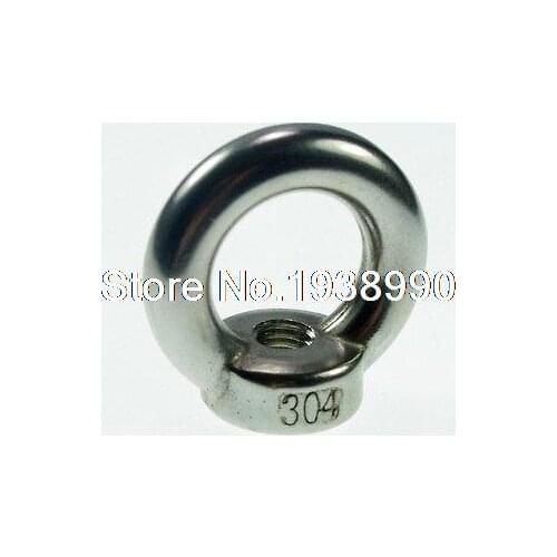 1PC M10 Metric Threaded Eyes Nuts 304 Stainless Steel Lifting New
