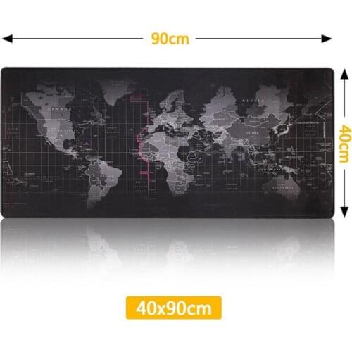 2021 New product Map mouse pad lock edge world map mouse pad PC computer mouse pad XXL carpet surface Muse pad keyboard desk pad