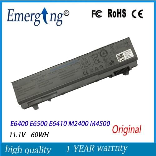 6cells 11.1V 60Wh New Original Laptop Battery for Dell M2400 E6400 M4400 M4500 PT434 PT437 PP27L KY265