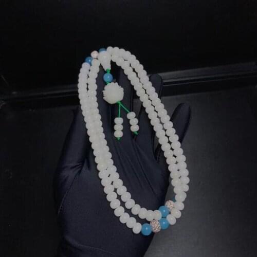 Bai Yu Bodhi with Tianhe Stone, it is a rare and magical Bodhi as black brown. After cutting, the heart is like a white jade