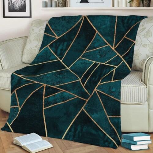Abstract Dash Pattern 3D Printed Velvet Plush Throw Fleece Blanket Bedspread Sherpa Blanket Home Decora