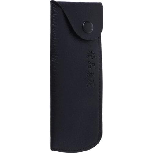 Glasses Bag Reading Glasses Case Portable Outdoor Travel 360 Rotation Faux Leather Soft Protective Storage Lightweight Men