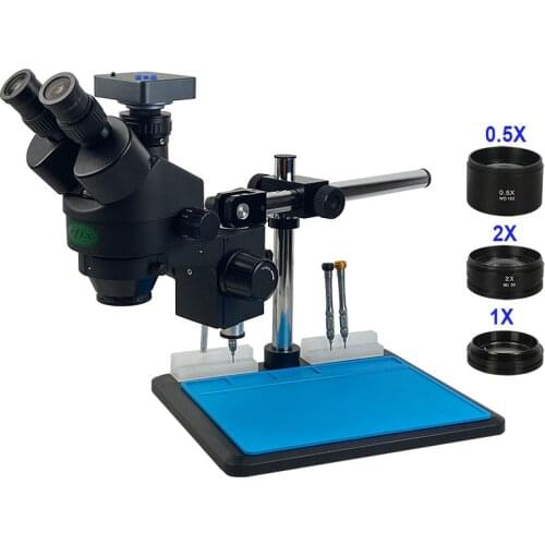 38MP Camera HDMI Digital USB TF Microscopio 3.5X-90X simul-focal Trinocular Stereo Microscope soldering PCB jewelry Repair Tools