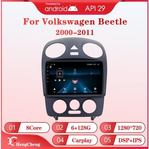 For 1999-2019 Beetle intelligent multimedia video player Beetle GPS navigation radio 4G version Android 10