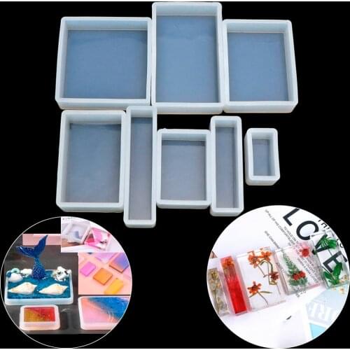 1PC Cube Cuboid Pendant DIY Necklace Jewelry Mold Pendants Crystal Scale Jewelry Resin Molds for Jewelry Making Tool