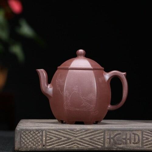 Yixing undressed ore purple clay six penghu-glance consignment of goods all hand gift custom a undertakes the teapot