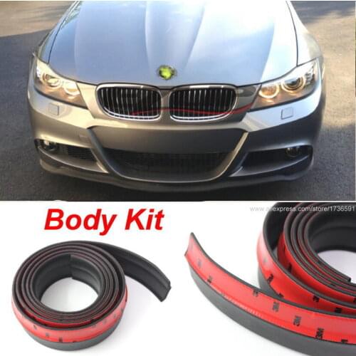 Auto Car Front Lip Side Skirt Body Kit Trim Deflector Bumper Lip For BMW E46 E90 E39 F30 F10 E36 E60 X5 E53 F20 E34 All Car