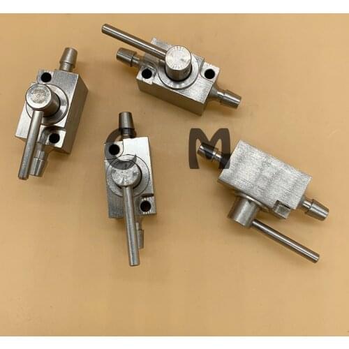 4pcs/lot Inkjet printer Flora Allwin Myjet printer stainless steel cleaning valve 3 ways steel cleaning device