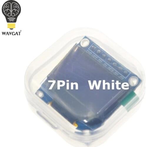 WAVGAT 0.96 Inch SPI OLED Display Module White color 128X64 OLED 7Pin Driver Chip SSD1306 for arduino