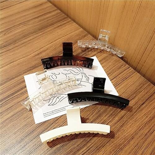 New Claw Clips For Women Girls Tough Colorful Plastic Hair Claws Medium Size Beautiful Hair Clamps Crab Hair Accessories Gifts