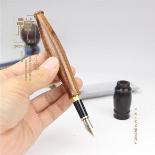 Handmade Acid Wood Fountain Pen Creative Pen High Grade Business Signature Pen Wooden Pen