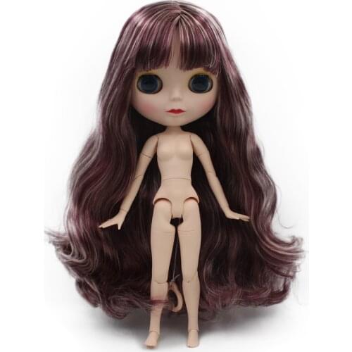 Blyth Doll BJD, Neo Blyth Doll Nude Customized Frosted Face Dolls Can Changed Makeup and Dress DIY, 1/6 Ball Jointed Dolls SO44