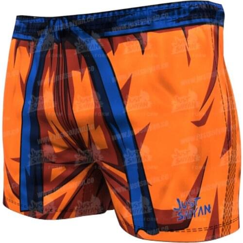 Harajuku Cosplay Anime character shorts Anime funny Goku 3D printed loose beach shorts swimwear mens short beach pants