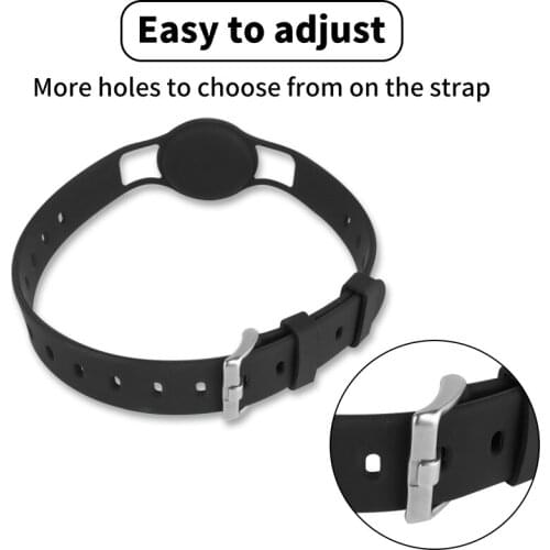 Silicone Protective Case Adjustable Pet Dog Cat Collar Strap Tracking Locator Soft Wristband