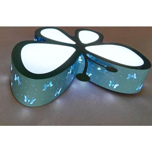 Childrens room Color butterfly LED ceiling lamp baby girl baby bedroom butterfly lamp romance ceiling lights ZL198