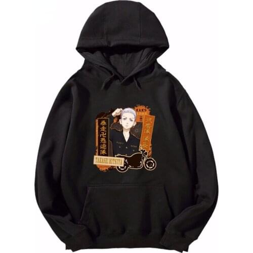 Anime Tokyo Revengers Hoodie Hanagaki Budo Chief Sano Manjiro Ryuguji Ken Printed Spring and Autumn Jacket Clothes