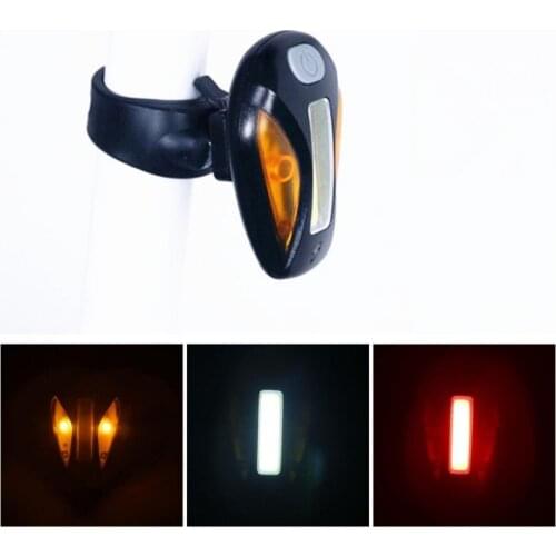 Bicycle light mountain road bike tail light White red double flash headlights warning light USB rechargeable F1211YQ