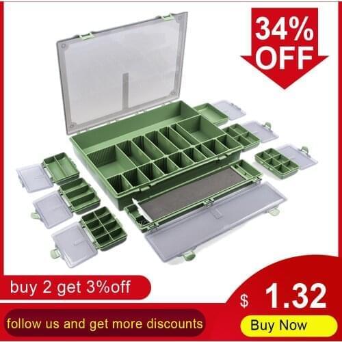 4/6/8 Compartments Fishing Tackles Box Tackle Storage Box for Fishing Accessories Carp Fishing Pesca Baits Lures as discription