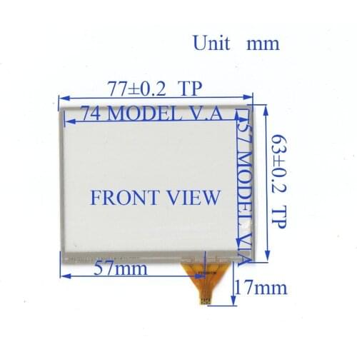 ZhiYuSun 77mm*63mm3.5inch 4 lins Touch Screen glass 4WG0B 77*63 touchsensor digitizer GLASS Good quality assur welding typ