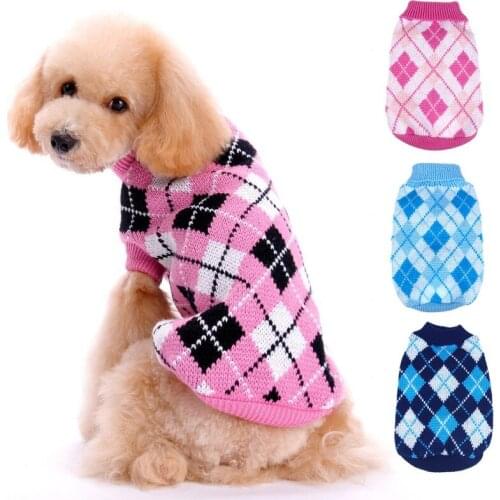 Winter Cat Dog Clothes Warm Christmas Sweater For Small Medium Dog Pet Clothing Coat Knitting Crochet Cloth Cold Weather Sweater
