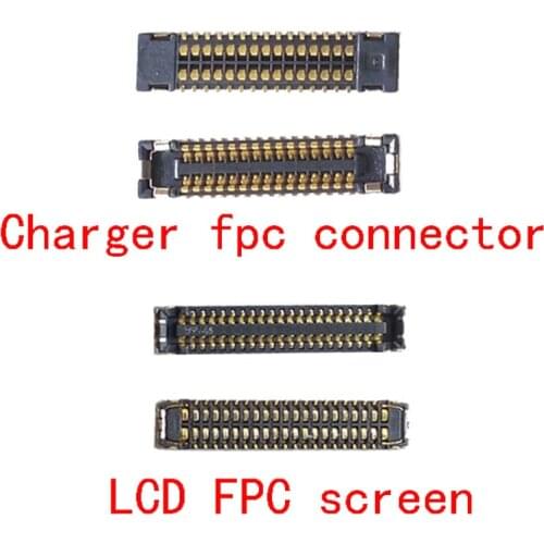 1Pcs USB Charging Charge Charger Dock Port LCD Display Screen FPC Connector Plug flex Cable For Lenovo Z5 L78011 30pin 38pin