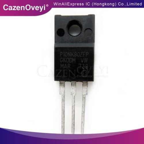 10pcs/lot STP10NK80ZFP P10NK80ZFP 10N80 TO-220F 10A 800V new original In Stock