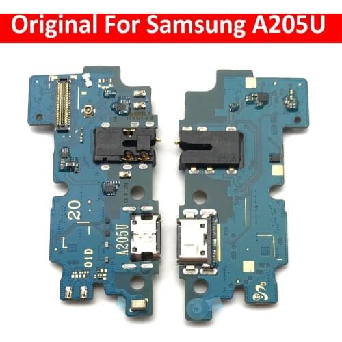10Pcs/Lot, Micro USB Charger Dock Connector Charging Port Microphone Flex Cable For Samsung Galaxy A20 A205U Replacement Parts