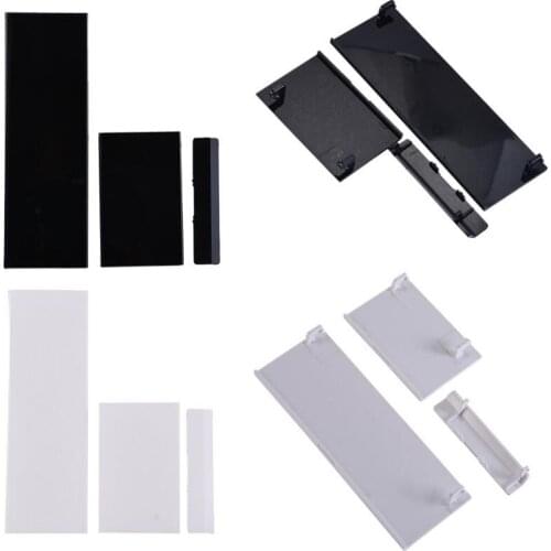 1000 sets Replacement Memeory Card Door Battery Back Door Cover 3 in 1 Door Covers shell for Wii Console