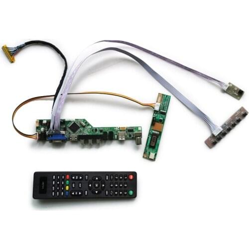 1CCFL 1280*800 DIY kit VGA+USB LCD display universal drive board LVDS 30-Pin For CLAA154WA01/CLAA154WA03/CLAA154WA05 screen