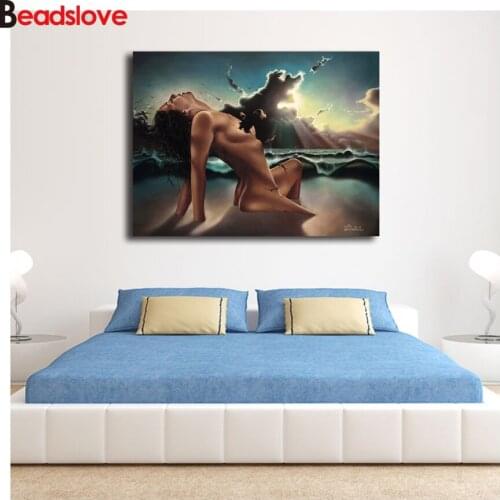 5D diy Diamond Painting Pretty Woman Nude 3d Cross Stitch Full diamond embroidery diamond Mosaic pattern diamond new year gift