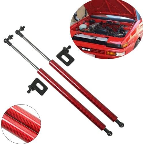 For Toyota AE86 1983-1987 modify Front Hood Bonnet carbon fiber Gas Lift Supports Struts Prop Rod Shocks