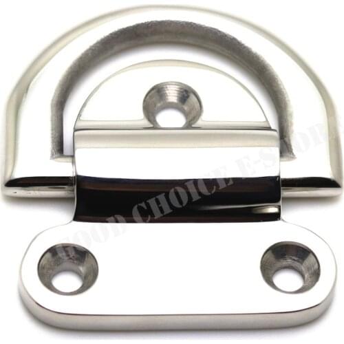Surface-Mounted D-Ring Tiedown Anchors,316 Stainless Steel Lifting Ring Lifting Anchor Lashing Eye for Trucks,Trailers,Boats
